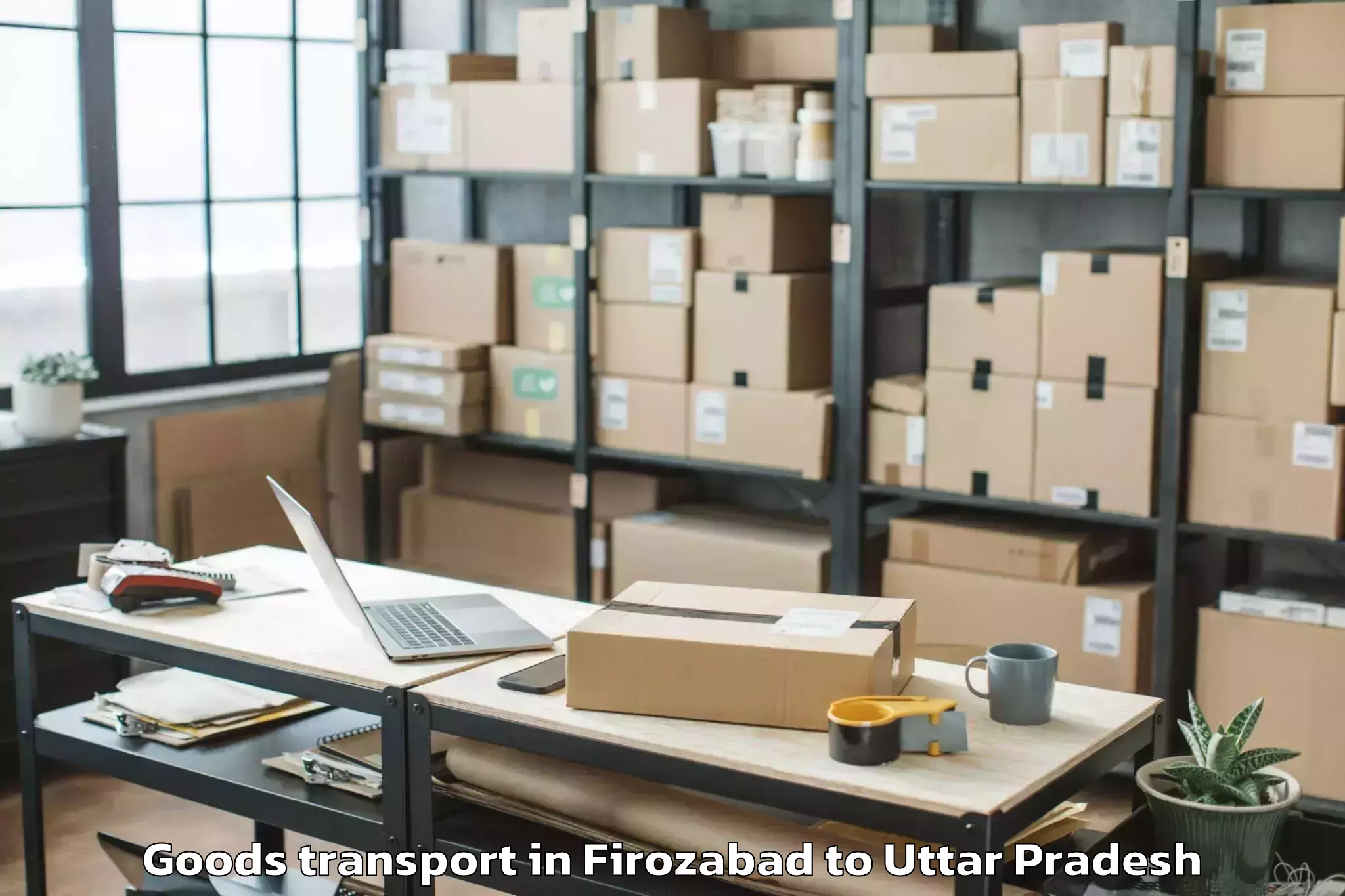 Get Firozabad to Machhlishahr Goods Transport